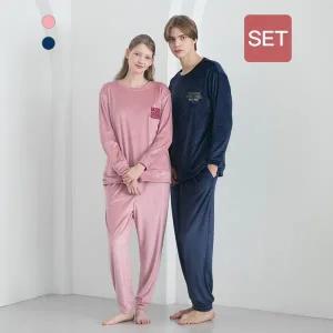 [애니바디](광주신세계)공용 밍크극세사 라운지 세트_스누피 솔리드 ANLA25W98