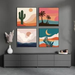 DIY 유화 색칠하기 캔버스 페인팅 그림 명화 그리기 diy 해바라기 꾸미기 키트 세트