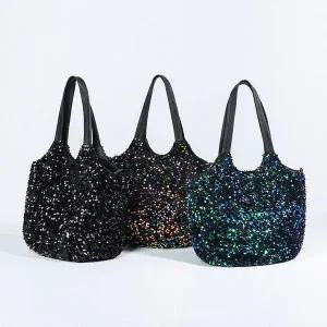 스팽글 숄더백 여성 데일리 대학생 큰가방 반짝이숄더백