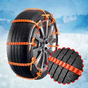 정수몰 자동차 일회용 스노우체인 이지체인 차량용 케이블타이 40개 피트인 눈길
