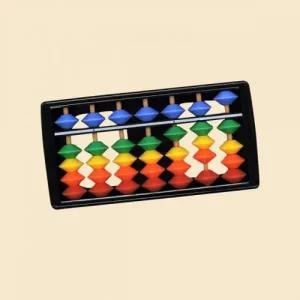 레인보우색 컬러 주판 주산 교육용 7선 수교육 미니주판 M11094