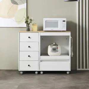 퍼스웰 퍼니 이동바퀴 LPM 미니렌지대 수납서랍장세트(FN_007)