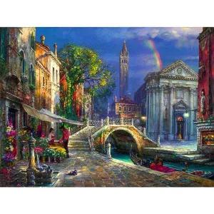 [콩심팥심]도시풍경화보석십자수 베네치아 보석십자수 30x40 패브릭