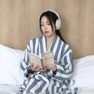 [어메니티타올]샤워가운 목욕가운 보카시 선염 홈웨어 로브 2종