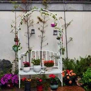 가드닝 아치 철제 철재 의자 덩쿨 야외 원예 덩굴