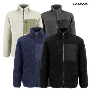 LANDAS 남성 여성 단체 유니폼 플리스 후리스 뽀글이 자켓 점퍼