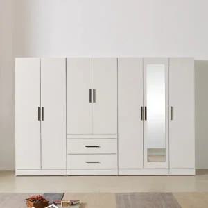 [히트가구] CZ752 투서랍 거울 이불 옷장 세트 2840 (착불)