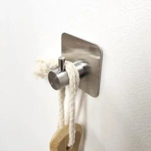 다용도 일자형 벽걸이 후크 수건 스텐 벽고리 (49LNu)