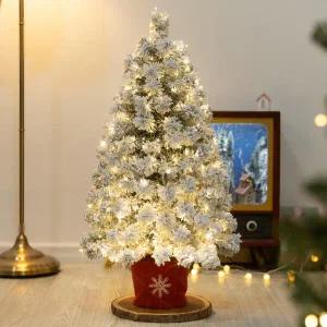 아트박스/플라워트리 크리스마스 스노우 트리 나무 촘촘 눈쌓인 90cm 장식