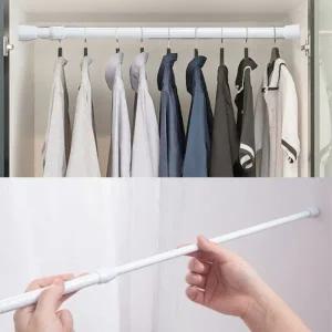 길이조절 압축 커튼봉 못없이 무타공 옷걸이 행거 건조대