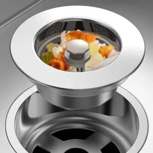 팝업식 원터치 하수구트랩 주방 싱크대 배수구 거름망