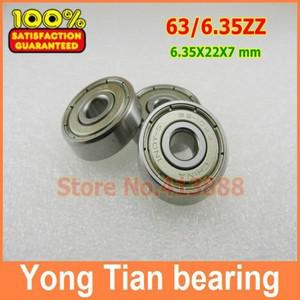 NBZH 10 PCS 고품질 608 636 627 B6Z-48AZ2 63/6.35ZZ 608/6.35 ZZ 6.35*22*7 Mm 미니어처 비표준 볼 베어