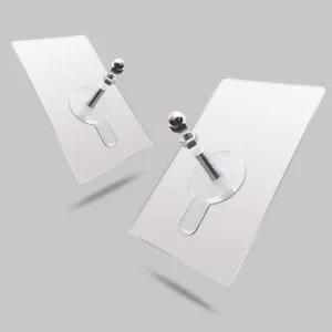 투명 무타공 벽걸이후크 액자걸이