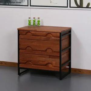 [우아미가구]티아노 멀바우 서랍장 3단 600