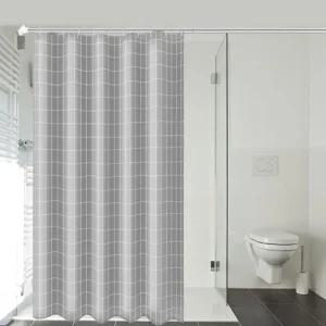 고급형 욕실 파티션 패브릭 방수 샤워커튼 120X200cm 부스물막이 화장실 커텐 커튼봉