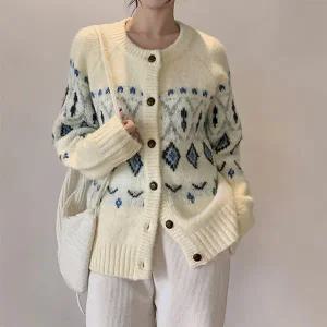 핫핑 [울함유/도톰폭닥] 노디크 노르딕 긴팔 니트가디건