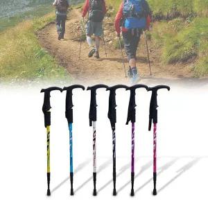 [콩심팥심]초경량 두랄루민 등산스틱 3단 접이식 트레킹 지팡이 트레킹스틱