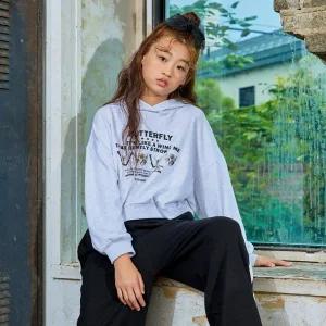 [롯데백화점]더데이걸즈 융기모 언발 후드티셔츠TGMH23T02