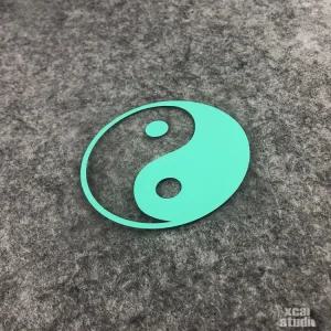 물고기 유래 태극권 도교 보드게임 문화적 음양 방수 전기차 차단제 스티커 자동차 케이스 자외선 컴퓨터