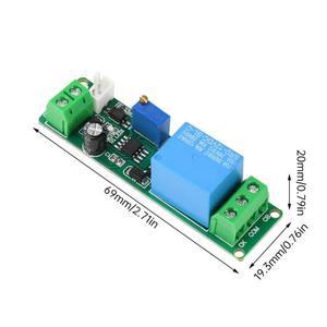 DC 5-12V 외부 푸시 버튼 트리거 조절 가능 타이머 지연 차단 모듈 릴레이 스위치