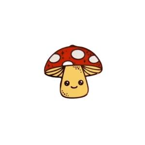 멜 쥬얼리 핀 귀여운 라펠 버섯 브로치 액세서리용