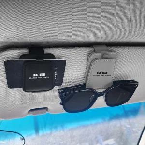 K9 선바이저 클립 선글라스 거치 안경 걸이 카드수납