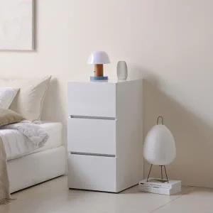 [히트가구] L3140 화이트 3단 서랍장 400 1color (착불)