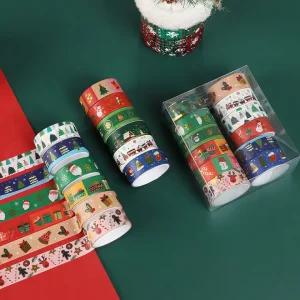 크리스마스 마스킹 테이프 세트 마테 포장 선물 성탄절 종이 문구 다꾸 귀여운 산타 트리 종이 크리스마스
