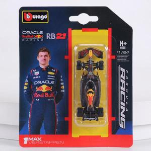 부라고 1:64 RB21 레드불/맥라렌 MCL39/벤츠 F1 레이싱카 합금 모델카