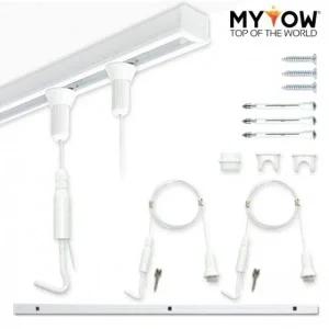 프리미엄 액자 레일 세트 0.5M 1M 화이트5종