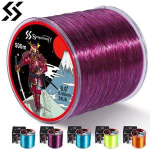SOUGAYILANG 모노 멘트 내구성 와이어 흡수 낚시용 낚싯줄 수분 부드러운 제로 500M 민물 나일론 바닷물