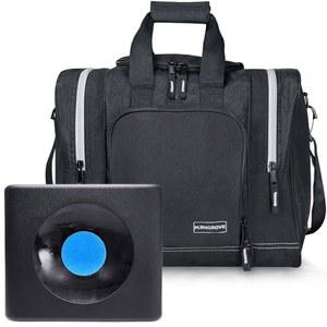 싱글볼용 맹그로브 볼링 볼백, 패딩 볼 홀더가 있는 2020 토트 볼링백 - 남성 사이즈 14와 액세서리(블랙)까지 볼링화에 맞습니다