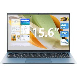 SGIN 노트북 컴퓨터 15.6인치, 4GB RAM 128GB SSD가 장착된 가정용 11대, Celeron N4000 프로세서 노트북, BT4.2.0, HDMI, 7000mah, WiFi, UHD 그래픽 600, Type-C, 2.4/5G WiFi