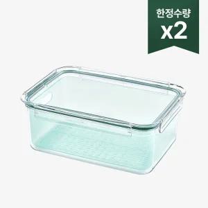 알레보 브리앙 풀트라이탄 밀폐용기 3500ml(+채반) 1+1세트