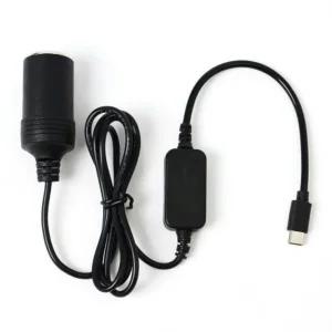 시거잭 충전기 케이블 12v 변환기 연결선 c타입 1.2m어답터 12V 차량가 DC 차량용 C타입 USB 어댑터 시거 T