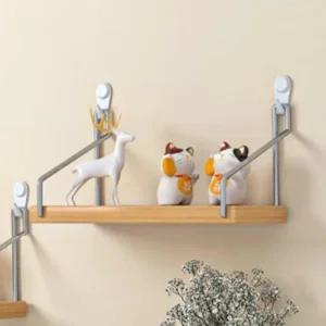 [프로셀러] 벽선반 인테리어 접착식 벽걸이 내추럴 우드 40