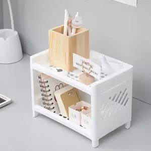 [프로셀러] 2단 책상 미니 선반 정리대 화장품 소품 정리함
