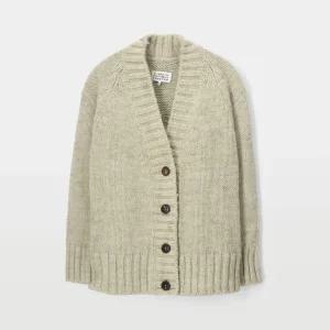 메종마르지엘라 브이넥 보태니컬 다이 여성 가디건 SI0GP0004 S17802 709M