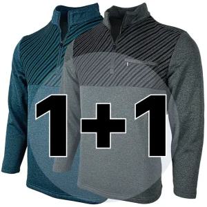 원 플러스 원 겨울 기모 남자 긴팔 작업복 상의 BTR418 등산 작업티 티셔츠 기능성 남성 집업