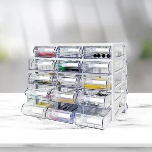 [프로셀러] 스마트 정리함 가로3칸 세로5칸/책상정리 사무실 수납