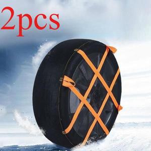 스노우 체인 타이어 세트 휠 벨트 자동차 겨울용 풀랩 미끄럼 방지 양말 비상용