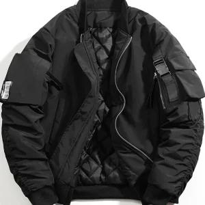 남성 블랙 항공점퍼 비행 카고 유니폼 바이크 겨울 항공자켓 봄 숏 바람막