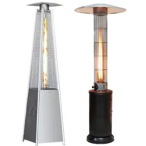 파티오 히터 난방기 삿갓 타워형 가스난로 유리관 업소용 가스히터 야외 파티오히터