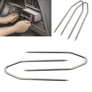 2 피스 차량 자동차 스테레오 라디오 제거 키 CD 체인저 분해 도구 스테인레스 스틸 내구성