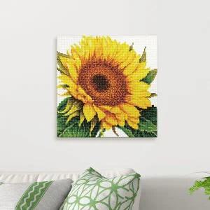 [셀러에이드]보석십자수 해바라기꽃 30X30