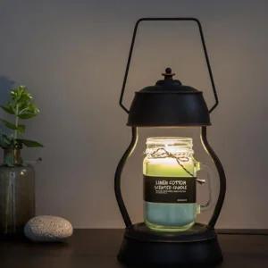 마켓비 캔들 워머 향초 무드등 램프 빛조절 GU10 실버