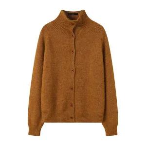 [하프클럽/르샵]하이넥 버튼 나그랑 니트 가디건 (DP4CK007A)