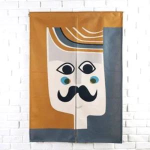 가림막커튼 주방 야외 카페 입구 가림막 남자얼굴 벽커튼 출입구커튼 문가림막 벽가림막 입구가림막