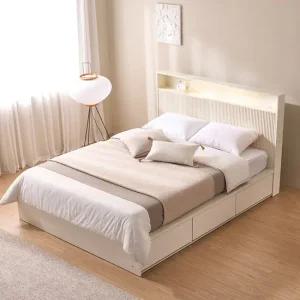 잉글랜더 덴버 전체 도장 호텔 LED 수납 침대(Sweet Slumber 9존 매트-K)