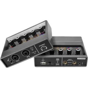 스턴바흐 프로페셔널 2채널 오디오 인터페이스 USB-C 녹음 사운드 카드 내장 모니터 잭 스튜디오 라이브 세